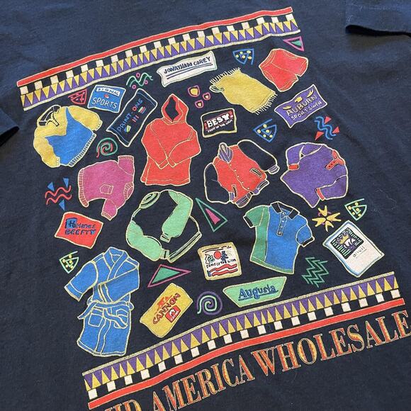 Vintage Mid-America Wholesale Shirt Mens XL Fruit of the Loom Promo 90s Tee - Picture 5 of 9